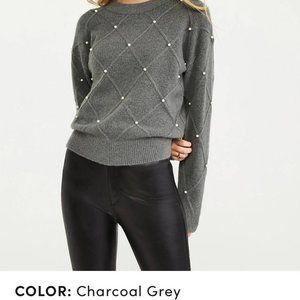 Pearlized Argyle Sweater